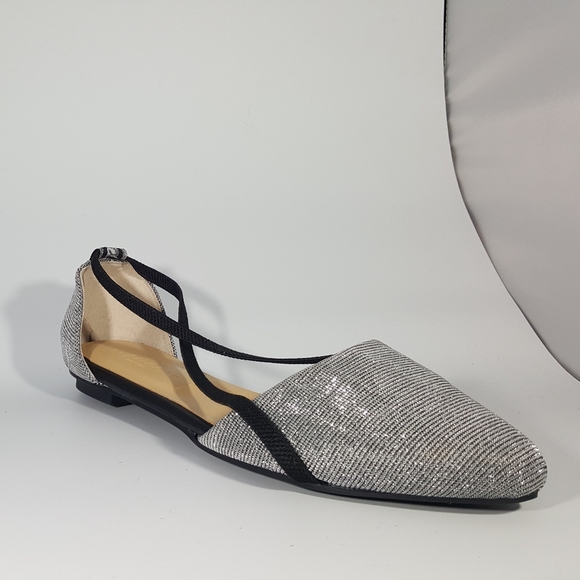 NR Rapisardi Silver Diorsay Flat Sandal - Picture 2 of 4